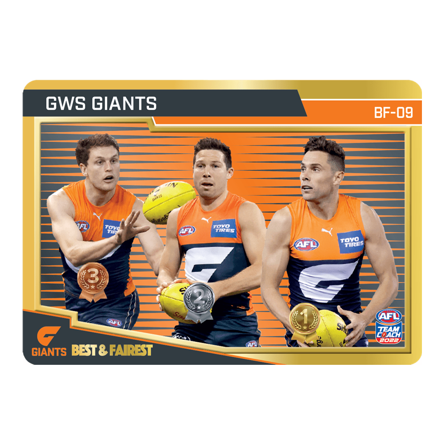 GWS Giants, Best & Fairest Gold, 2022 Teamcoach AFL