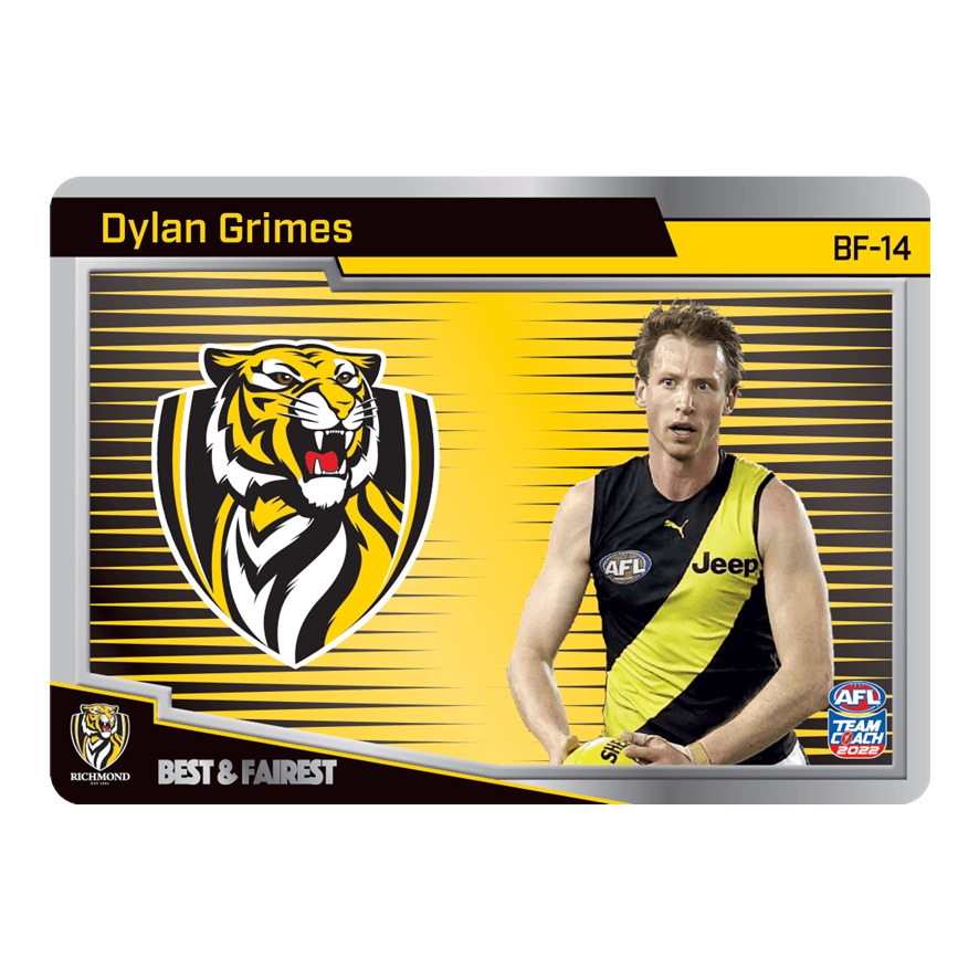 Dylan Grimes, Best & Fairest, 2022 Teamcoach AFL