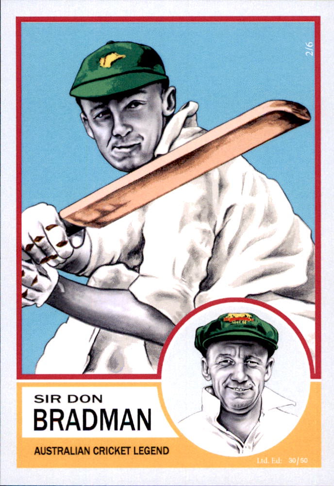 Sir Don Bradman, Aussie Icons & Legends by Noel.