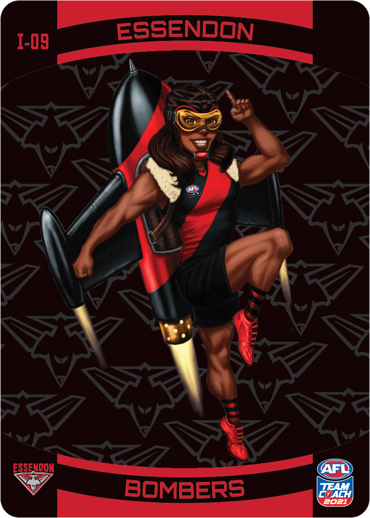 Essendon Bombers Mascot, 3D Icons, 2021 Teamcoach AFL