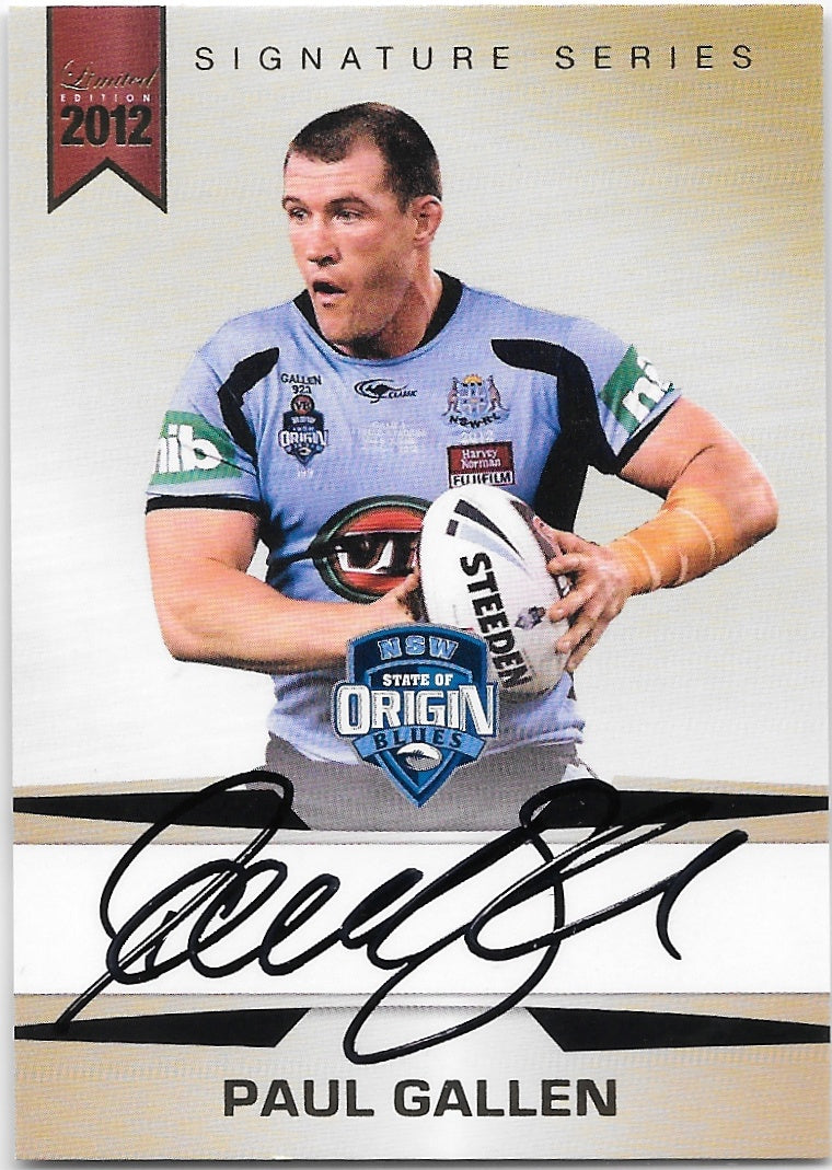 Paul Gallen, Signature Series, 2012 ESP Limited NRL (SKU18156)