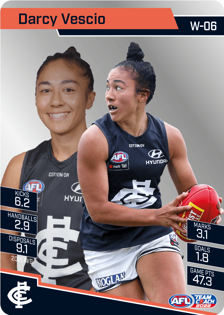 2022 Teamcoach Silver Parallel - Cards 201 to 220 & AFLW - Pick Your Card