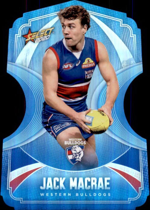 Jack Macrae, Ice Blue Diecuts, 2020 Select AFL Footy Stars