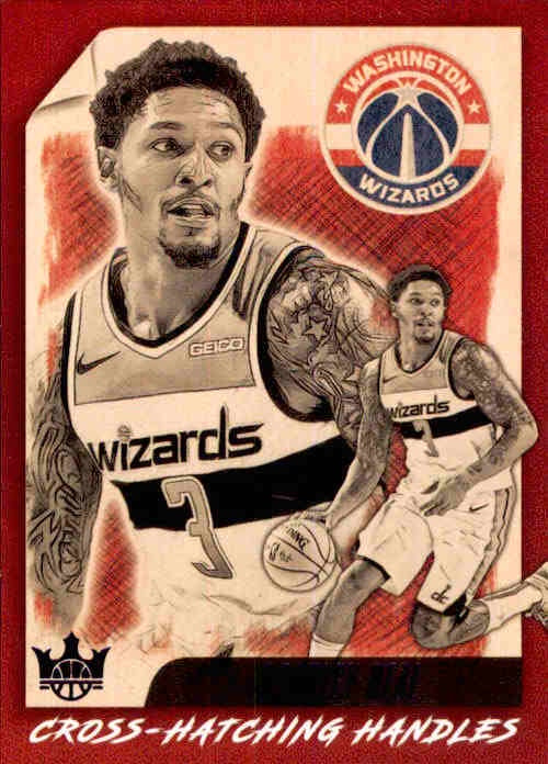 Bradley Beal, Cross-Matching Handles PURPLE, 2019-20 Panini Court Kings Basketball NBA
