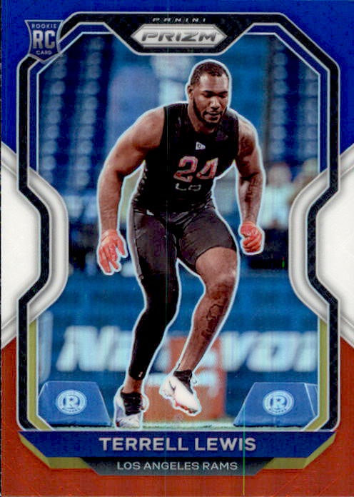 Terrell Lewis, RC, Red White Blue Prizm, 2020 Panini Prizm Football NFL