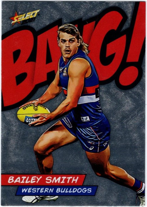 Bailey Smith, #142, Bang!, 2021 Select AFL Footy Stars