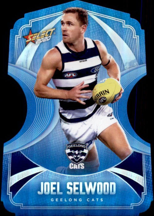 Joel Selwood, Ice Blue Diecuts, 2020 Select AFL Footy Stars