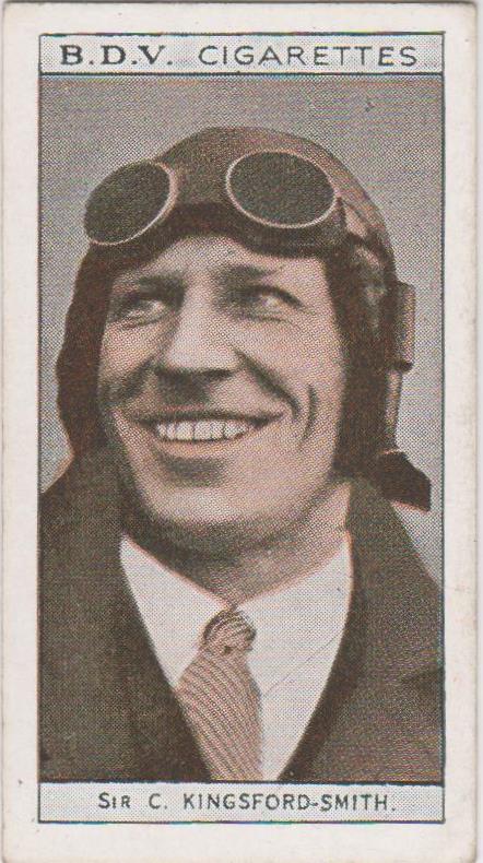 Sir C Kingsford-Smith & W Rogers, 1933 BDV Cigarettes