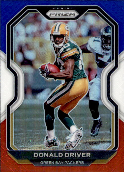 Donald Driver, Red White Blue Prizm, 2020 Panini Prizm Football NFL
