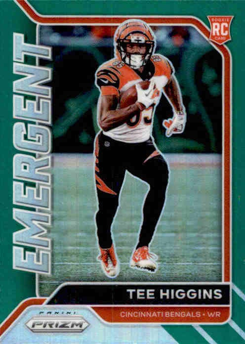 Tee Higgins, Green Emergent, 2020 Panini Prizm Football NFL