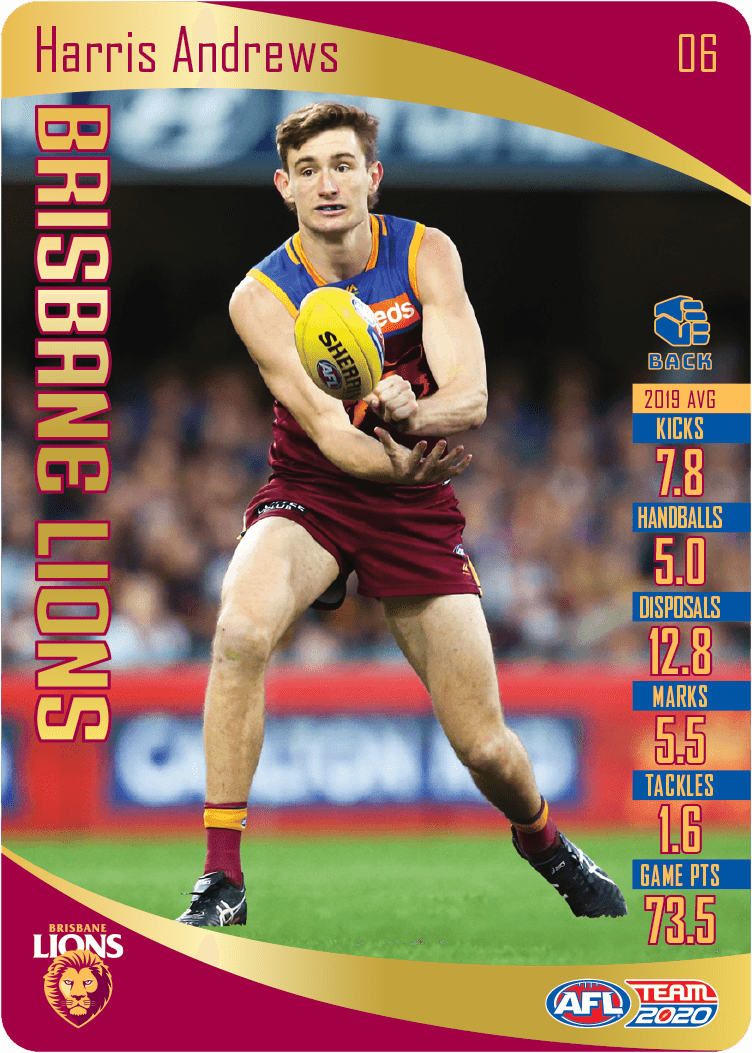 Harris Andrews, Gold, 2020 Teamcoach AFL