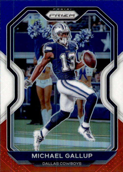 Michael Gallup, Red White Blue Prizm, 2020 Panini Prizm Football NFL