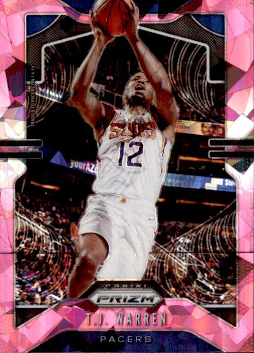 TJ Warren, Pink Cracked Ice, 2019-20 Prizm Basketball