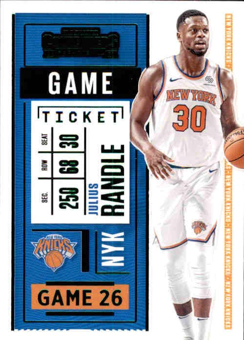 Julius Randle, Green Foil, 2020-21 Panini Contenders Basketball NBA