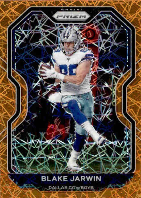 Blake Jarwin, Orange Laser Prizm, 2020 Panini Prizm Football NFL