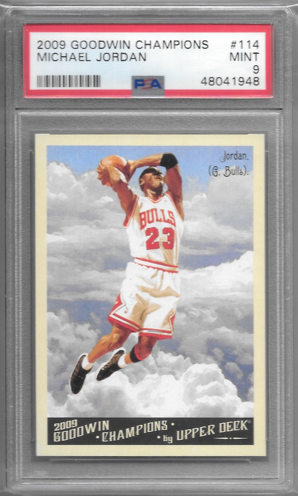 Michael Jordan, 2009 UD Goodwin Champions, PSA 9