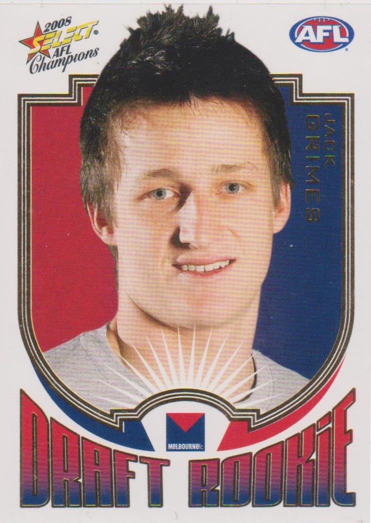 2008 Select AFL Champions, Draft Rookie, Jack Grimes