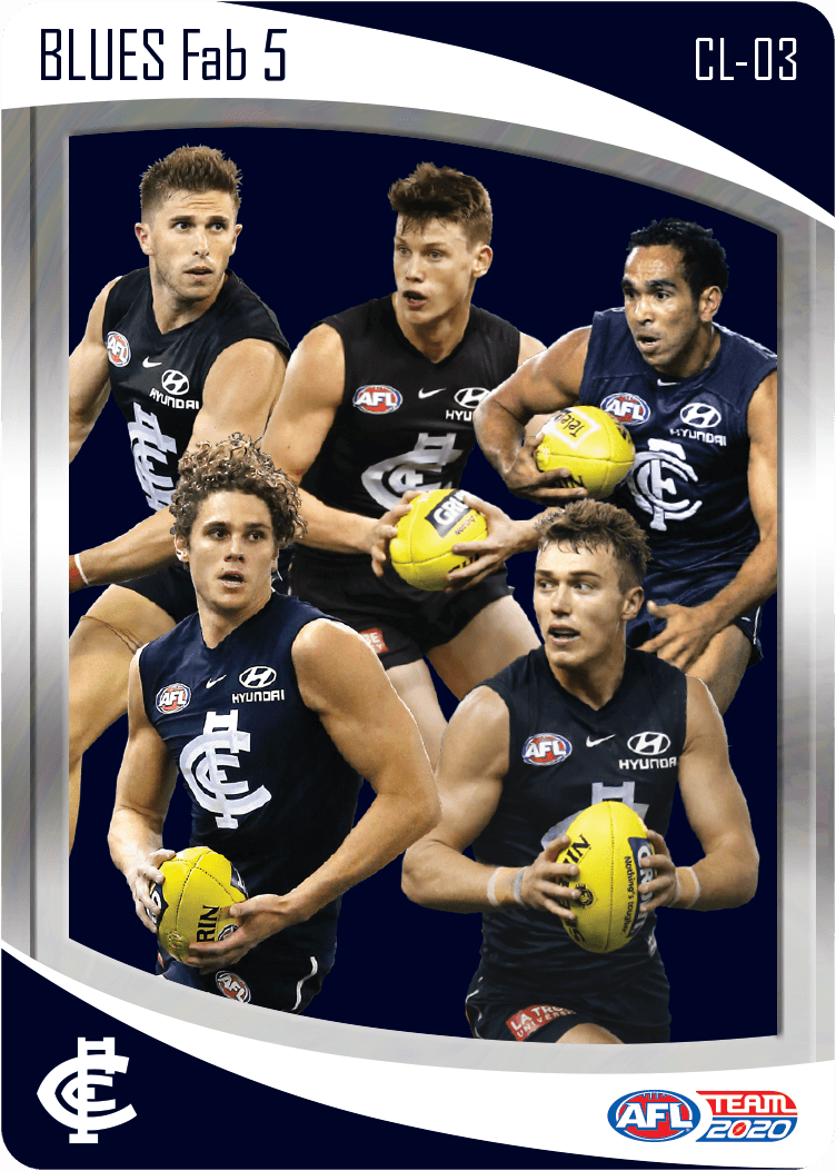 Carlton Blues, Fab 5 Checklist, 2020 Teamcoach AFL
