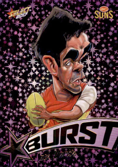 Jack Martin, Purple Starburst Caricatures, 2017 Select AFL Stars