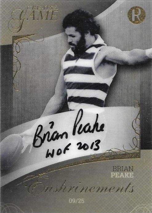 Brian Peake, Enshrinements, 2017 Regal Football Greats of the Game