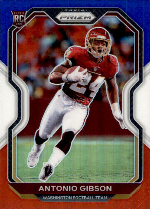 Antonio Gibson, RC, Red White Blue Prizm, 2020 Panini Prizm Football NFL