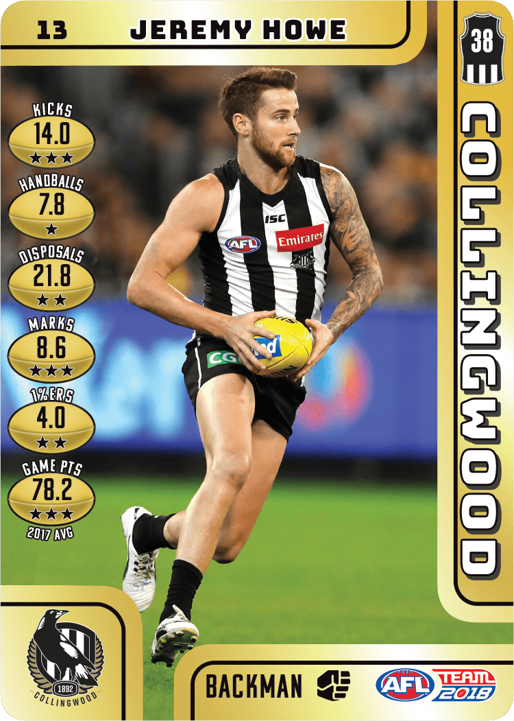 Jeremy Howe, Gold, 2018 Teamcoach AFL