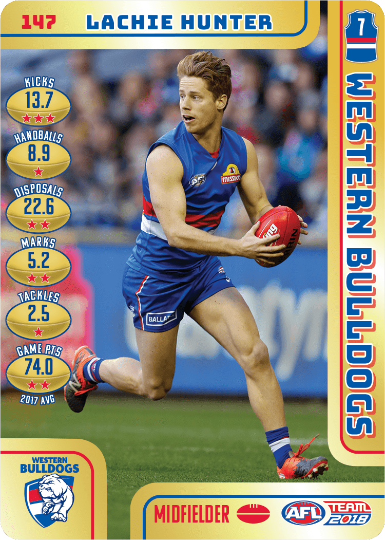 Lachie Hunter, Gold, 2018 Teamcoach AFL