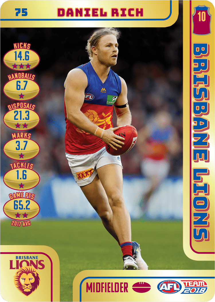 Daniel Rich, Gold, 2018 Teamcoach AFL