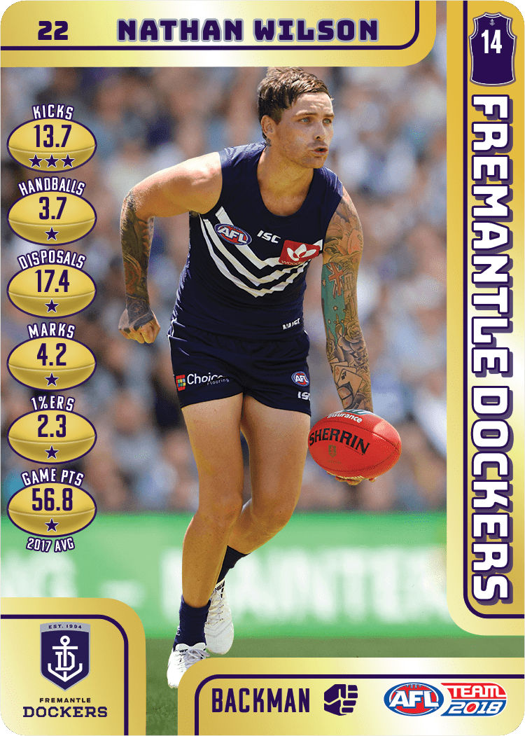 Nathan Wilson, Gold, 2018 Teamcoach AFL