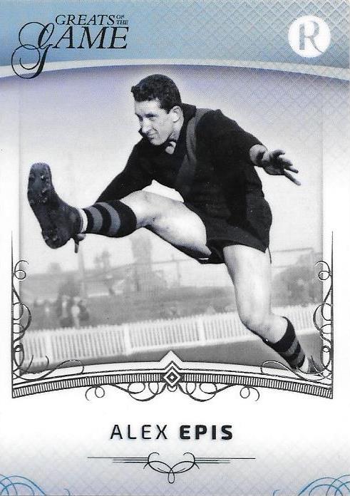 Alex Epis, 2017 Regal Football Greats of the Game