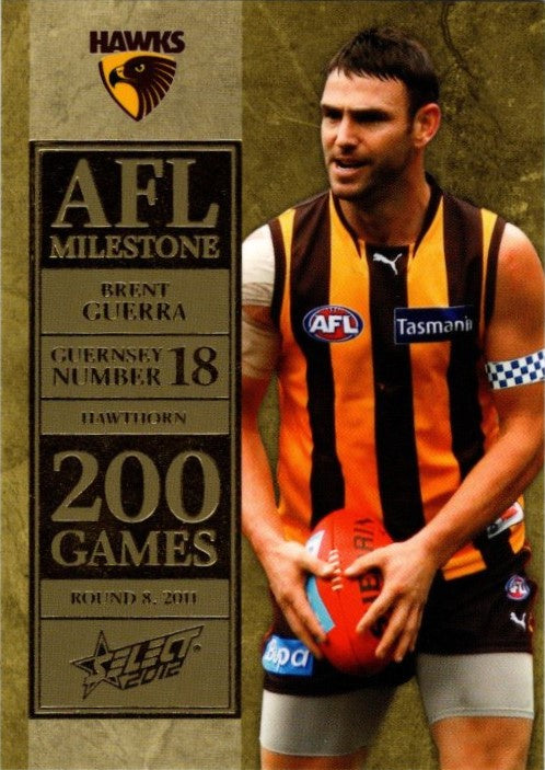 Brent Guerra, 200 Game Milestone, 2012 Select AFL Champions