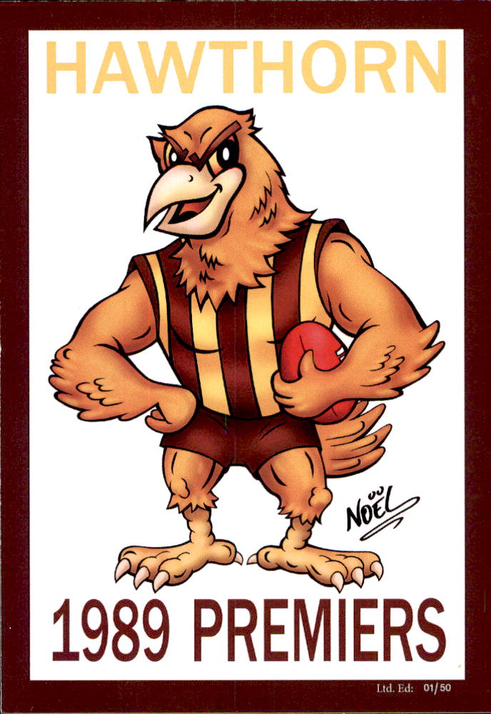 Hawthorn Hawks 1989 Premiers Card Set by Noel
