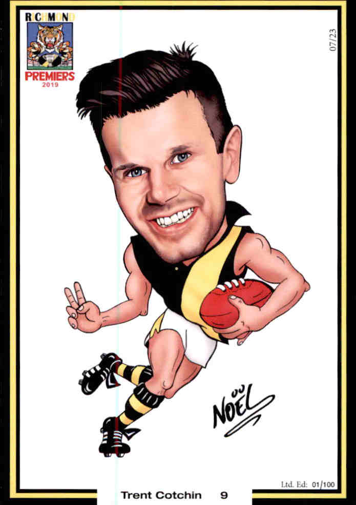 Richmond Tigers 2019 Premiers Card Set by Noel
