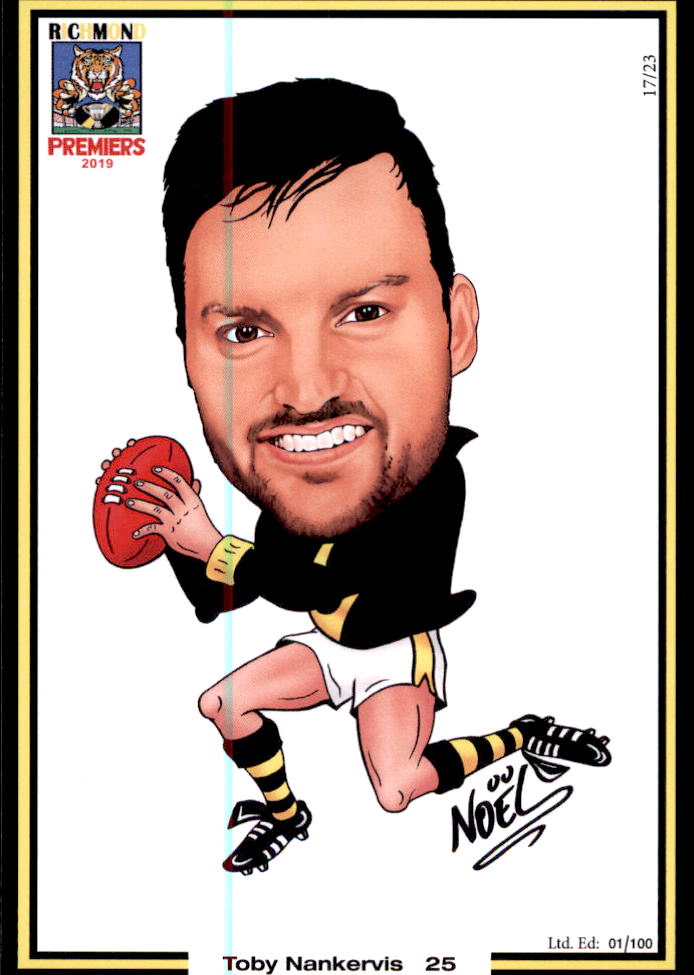 Richmond Tigers 2019 Premiers Card Set by Noel