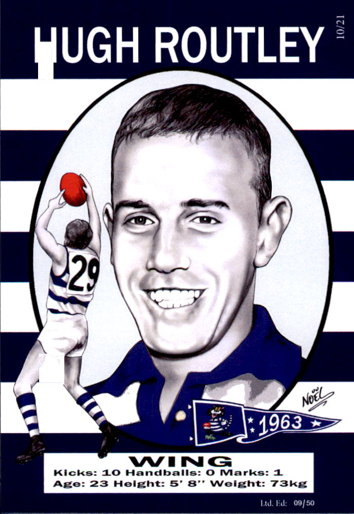 Geelong Cats 1963 Premiers Card Set by Noel