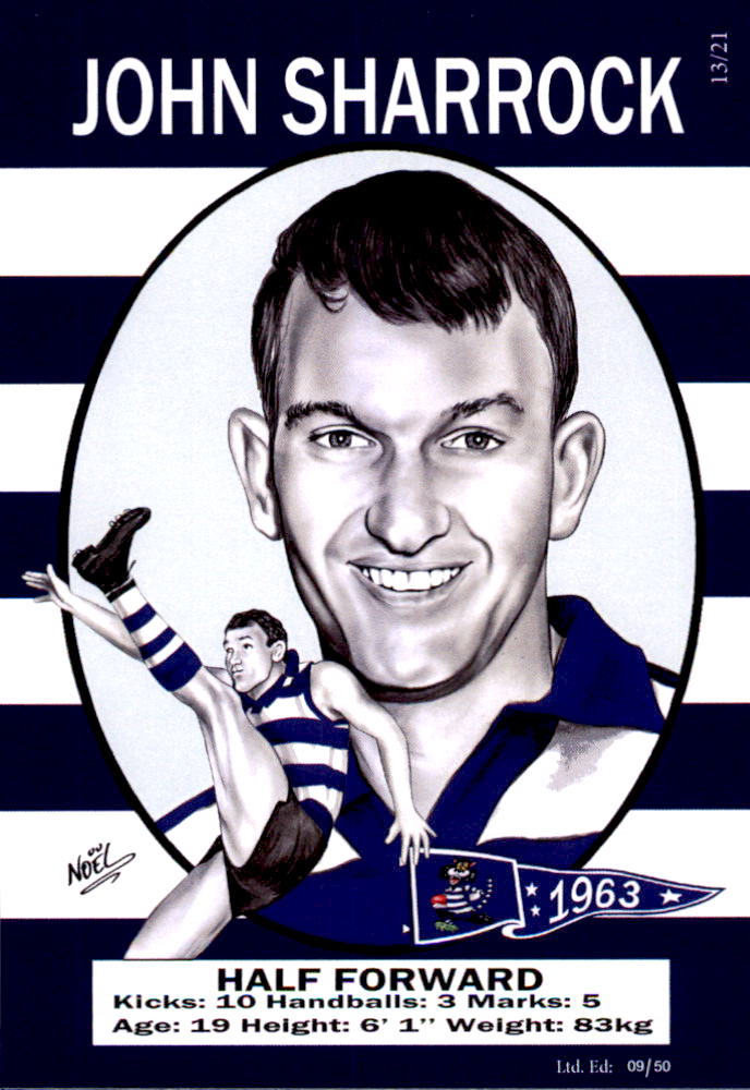 Geelong Cats 1963 Premiers Card Set by Noel
