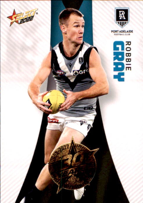 Robbie Gray, 30 Years Gold Seal, 2022 Select AFL Footy Stars