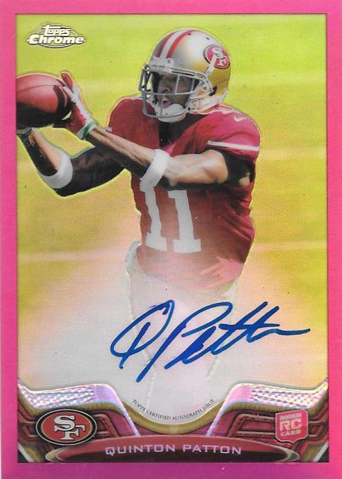 Quinton Patton, Signature Refractor, 2013 Topps Chrome NFL