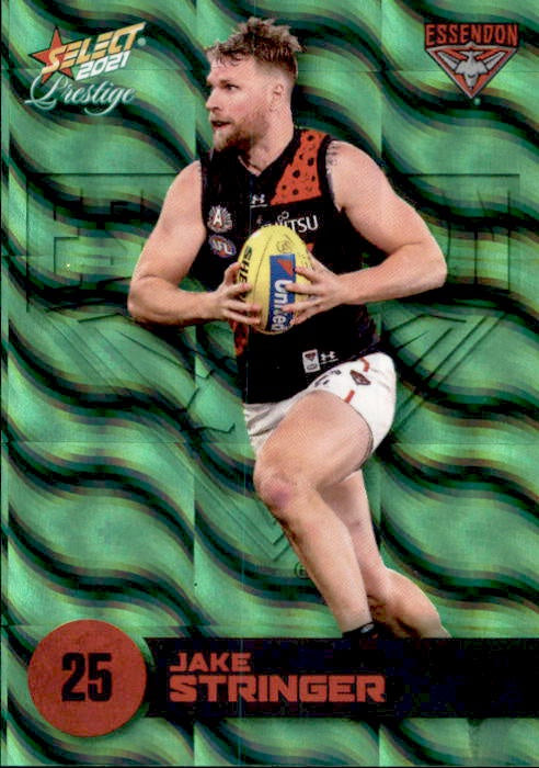 Jake Stringer, Green Parallel, 2021 Select AFL Prestige