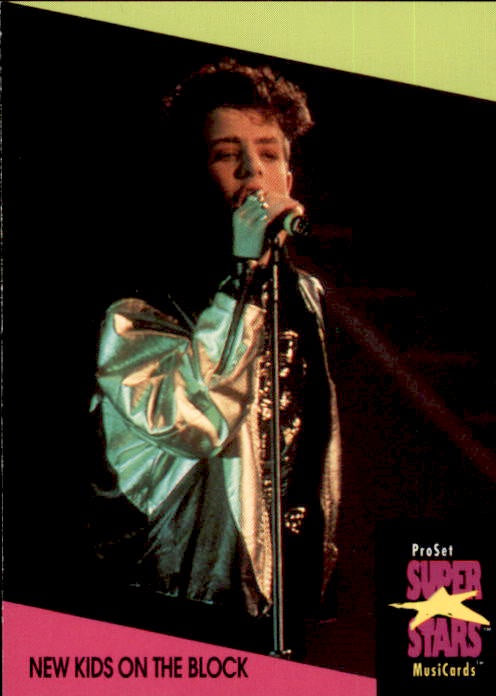 New Kids on the Block, #102, 1991 Pro Set Super Stars MusiCards