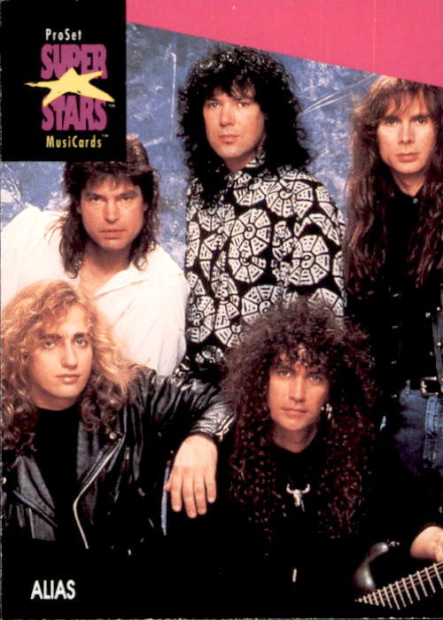 Alias, #148, 1991 Pro Set Super Stars MusiCards Rock Express