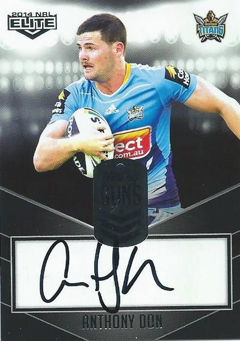 Anthony Don, Young Guns Signature, 2014 ESP Elite NRL