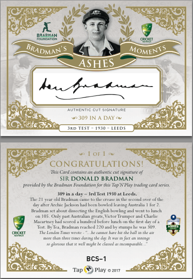 2017-18 Tap'n'Play Ashes & BBL CA Trading Cards