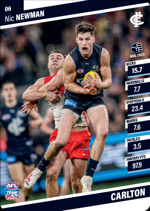 2024 Teamcoach AFL Common Cards - Cards 1 to 100 - Pick Your Card