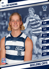 2024 Teamcoach AFL Silver Parallel Cards - Cards 1 to 100 - Pick Your Card