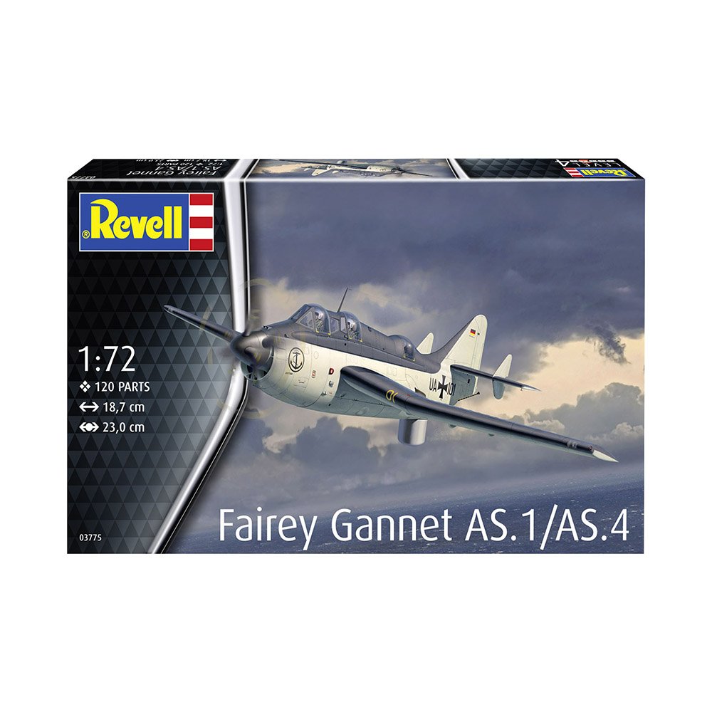 REVELL FAIREY GANNET AS.1/AS.4 WITH AUS. DECALS, 1:72 Scale Model Kit