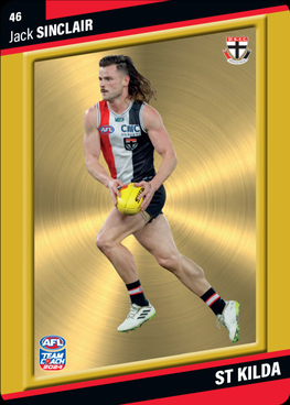 Jack Sinclair, 46, Gold Parallel, 2024 Teamcoach AFL