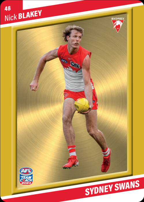 Nick Blakey, 48, Gold Parallel, 2024 Teamcoach AFL
