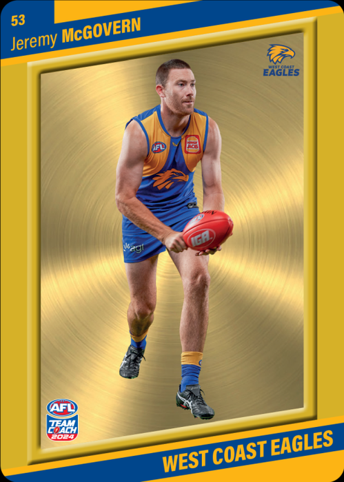 Jeremy McGovern, 53, Gold Parallel, 2024 Teamcoach AFL