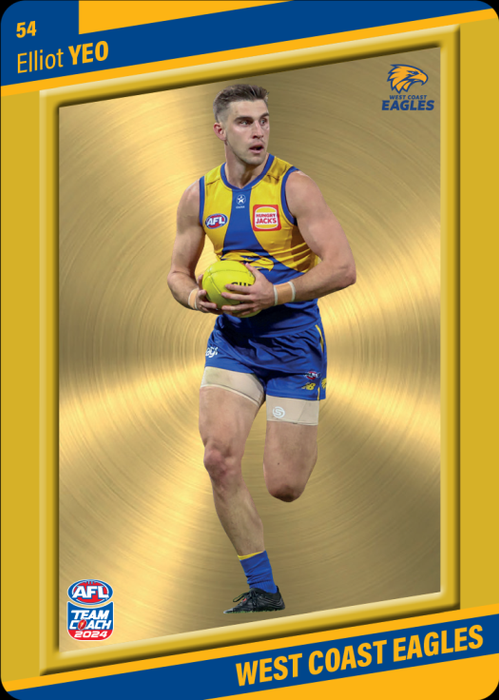 Elliot Yeo, 54, Gold Parallel, 2024 Teamcoach AFL